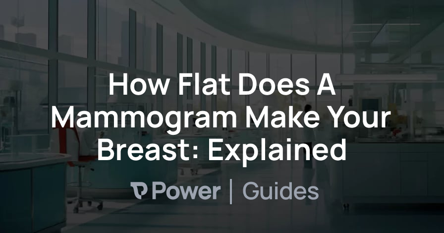 Header Image for How Flat Does A Mammogram Make Your Breast: Explained