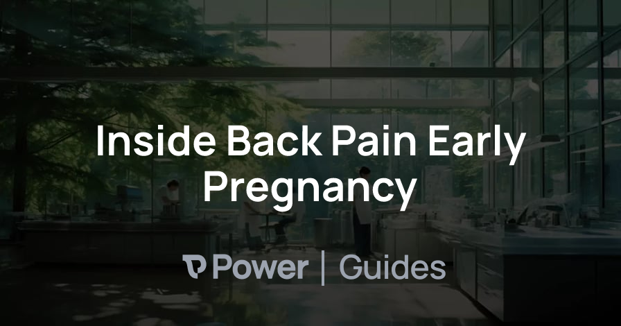 Header Image for Inside Back Pain Early Pregnancy