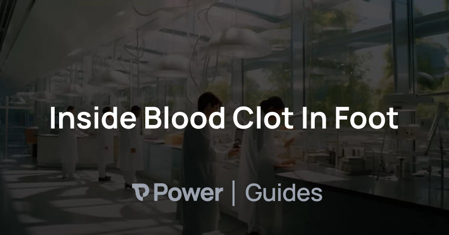 Header Image for Inside Blood Clot In Foot