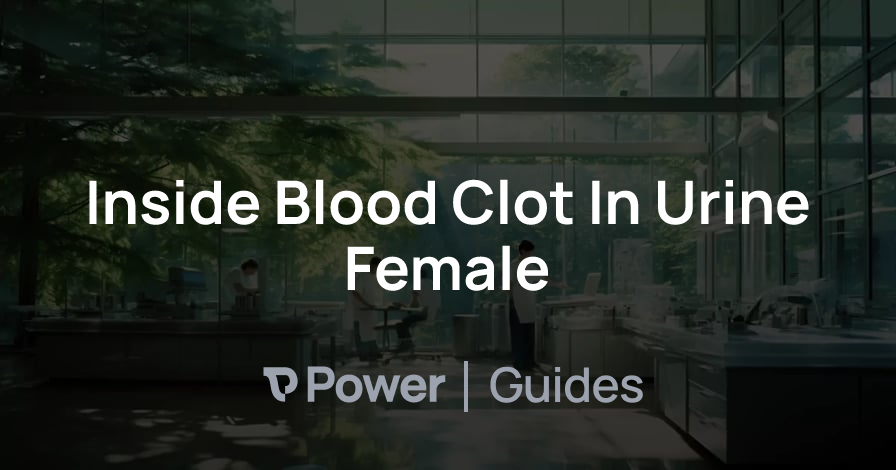 Header Image for Inside Blood Clot In Urine Female