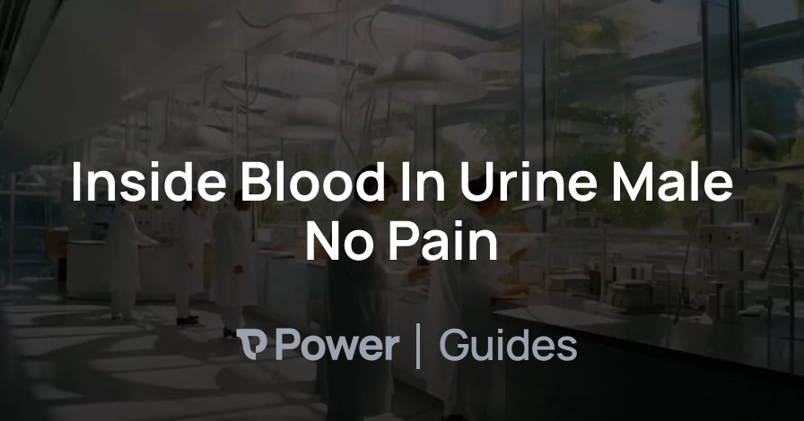 Header Image for Inside Blood In Urine Male No Pain