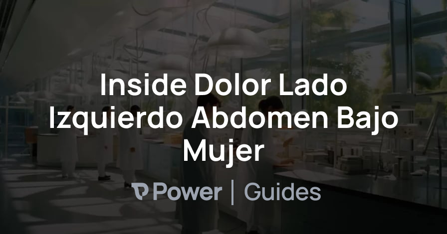 Header Image for Inside Dolor Lado Izquierdo Abdomen Bajo Mujer