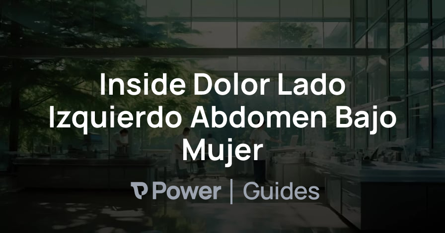 Header Image for Inside Dolor Lado Izquierdo Abdomen Bajo Mujer