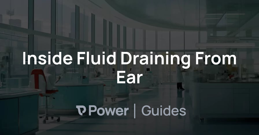 Header Image for Inside Fluid Draining From Ear