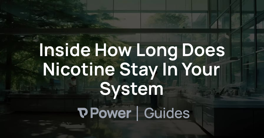 Header Image for Inside How Long Does Nicotine Stay In Your System