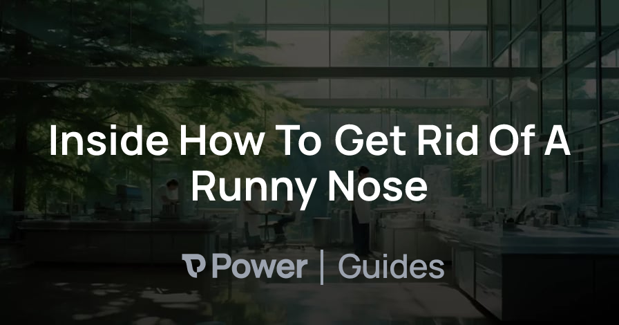 Header Image for Inside How To Get Rid Of A Runny Nose