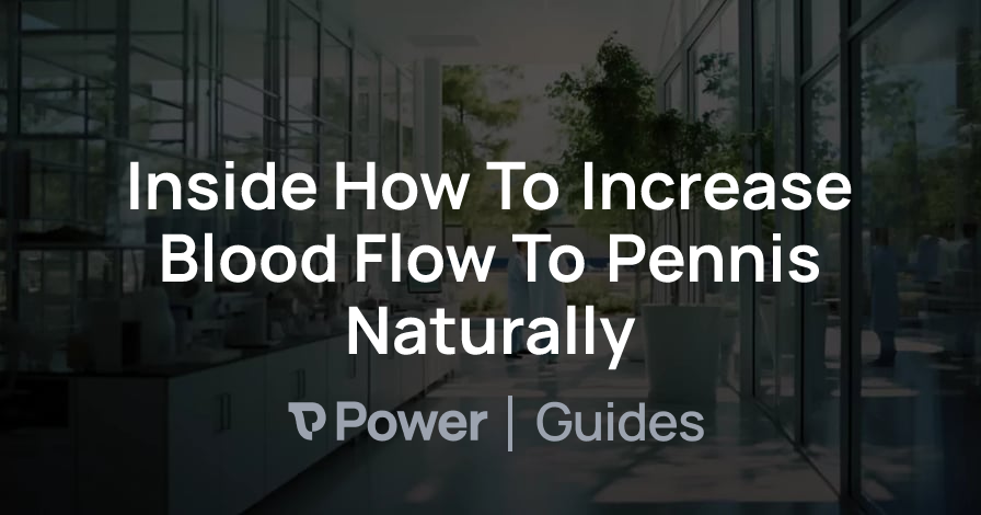 Header Image for Inside How To Increase Blood Flow To Pennis Naturally