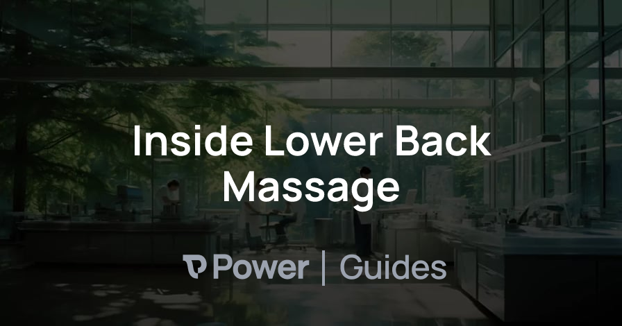 Header Image for Inside Lower Back Massage