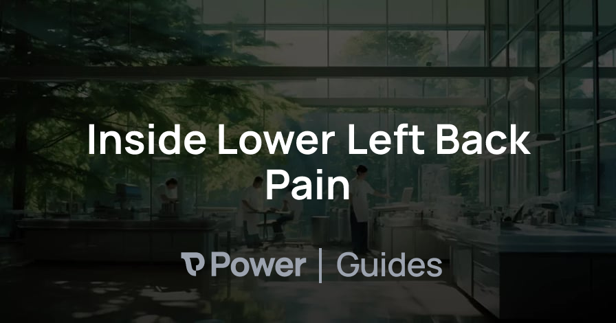 Header Image for Inside Lower Left Back Pain