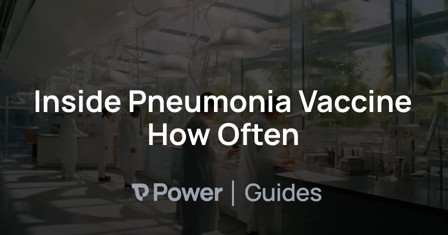 Header Image for Inside Pneumonia Vaccine How Often