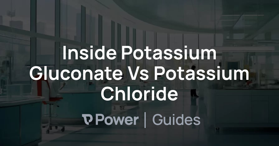 Header Image for Inside Potassium Gluconate Vs Potassium Chloride