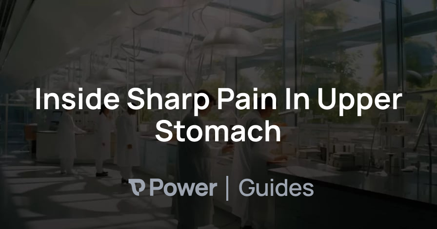 Header Image for Inside Sharp Pain In Upper Stomach