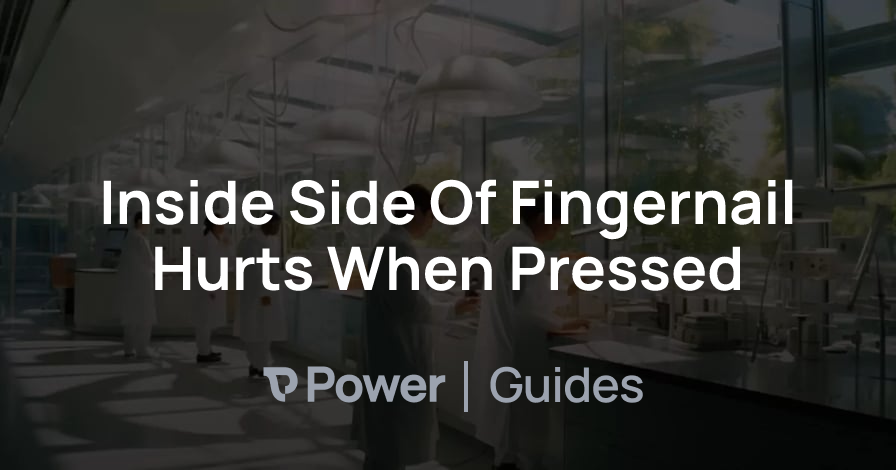 Header Image for Inside Side Of Fingernail Hurts When Pressed
