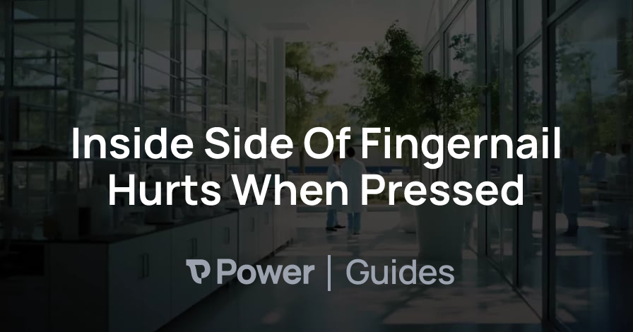 Header Image for Inside Side Of Fingernail Hurts When Pressed