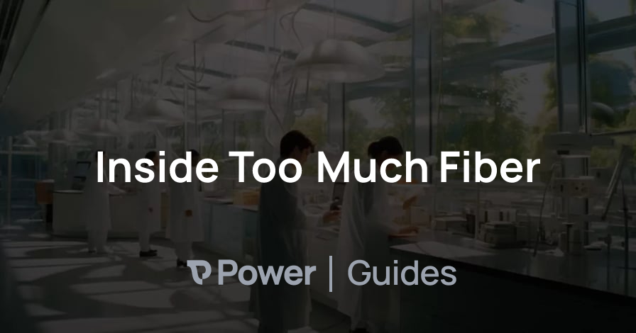 Header Image for Inside Too Much Fiber