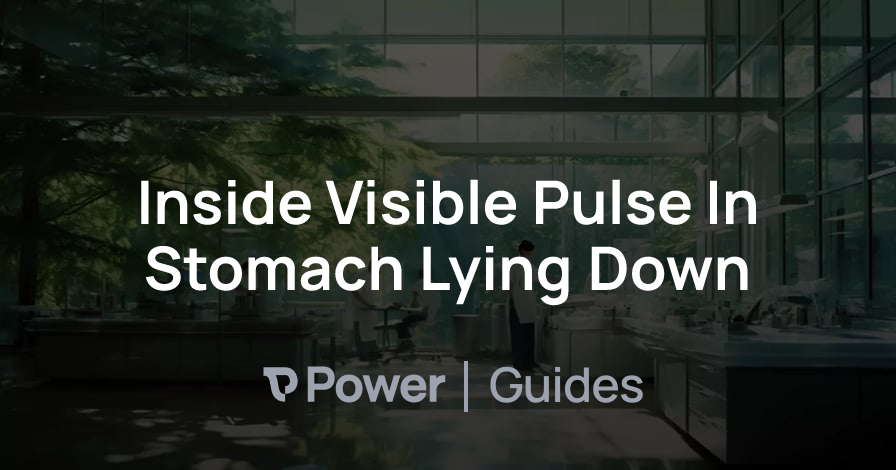 Header Image for Inside Visible Pulse In Stomach Lying Down