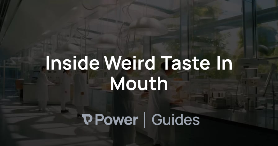 Header Image for Inside Weird Taste In Mouth