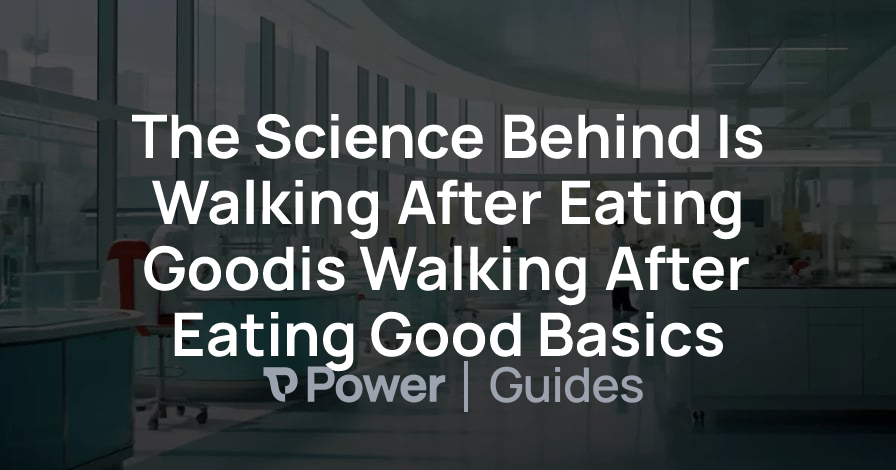 Header Image for The Science Behind Is Walking After Eating Goodis Walking After Eating Good Basics