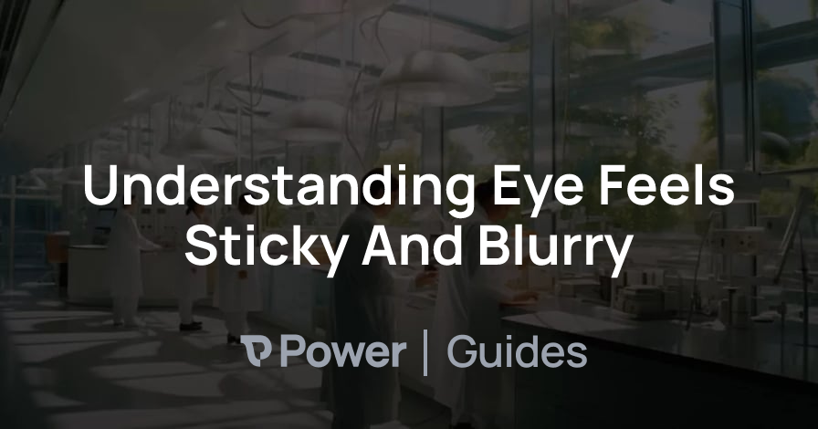 Header Image for Understanding Eye Feels Sticky And Blurry
