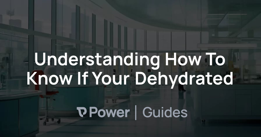 Header Image for Understanding How To Know If Your Dehydrated