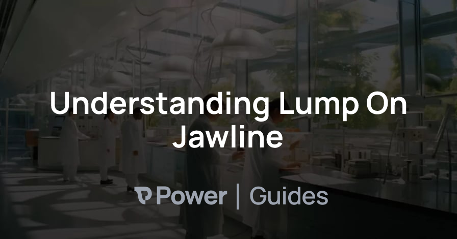 Header Image for Understanding Lump On Jawline