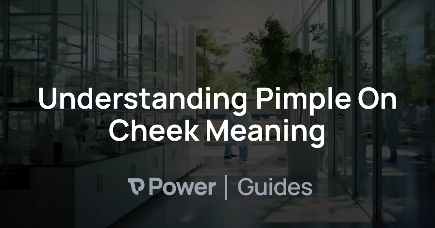 Header Image for Understanding Pimple On Cheek Meaning