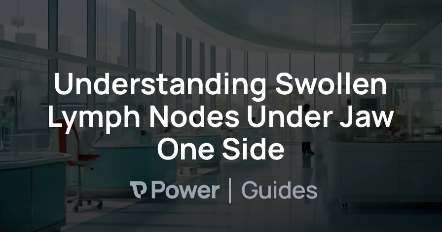 Header Image for Understanding Swollen Lymph Nodes Under Jaw One Side