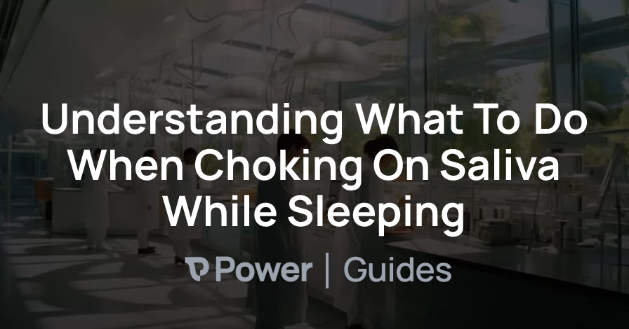 Header Image for Understanding What To Do When Choking On Saliva While Sleeping