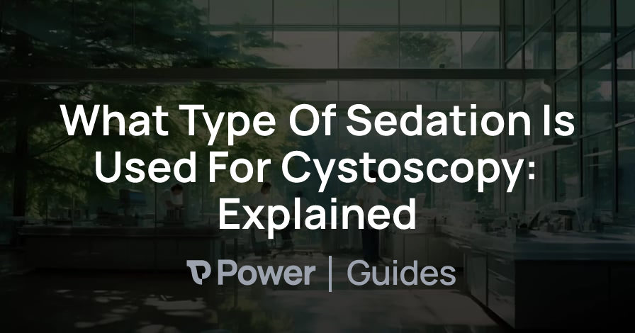 Header Image for What Type Of Sedation Is Used For Cystoscopy: Explained